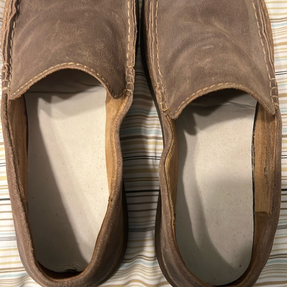 BORN Men's Baylor Moc Taupe 11 Loafers
